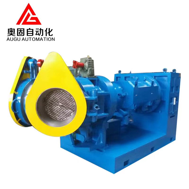 Gummifilter extruder